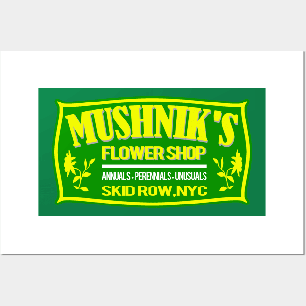 Mushnik's Flower Shop Wall Art by PopCultureShirts